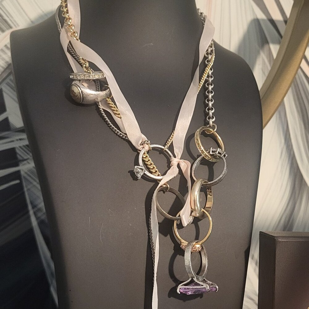 🌟 EXTREMELY RARE 🩷 JUICY COUTURE 🩷 ENGAGEMENT RING NECKLACE